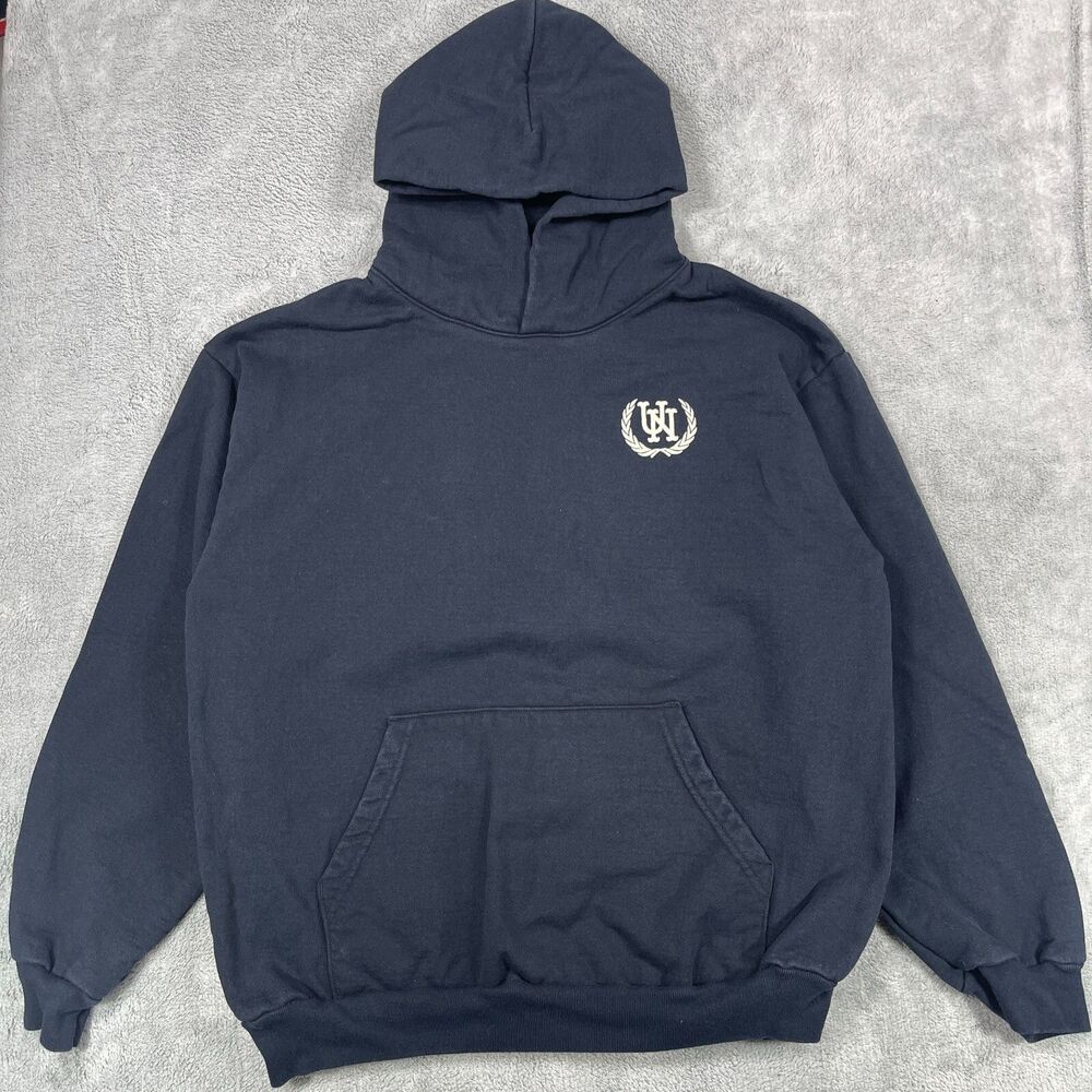 Urban Necessities 9 yr Anniversary Hoodie Men's XL Black Heavy Fleece Pullover
